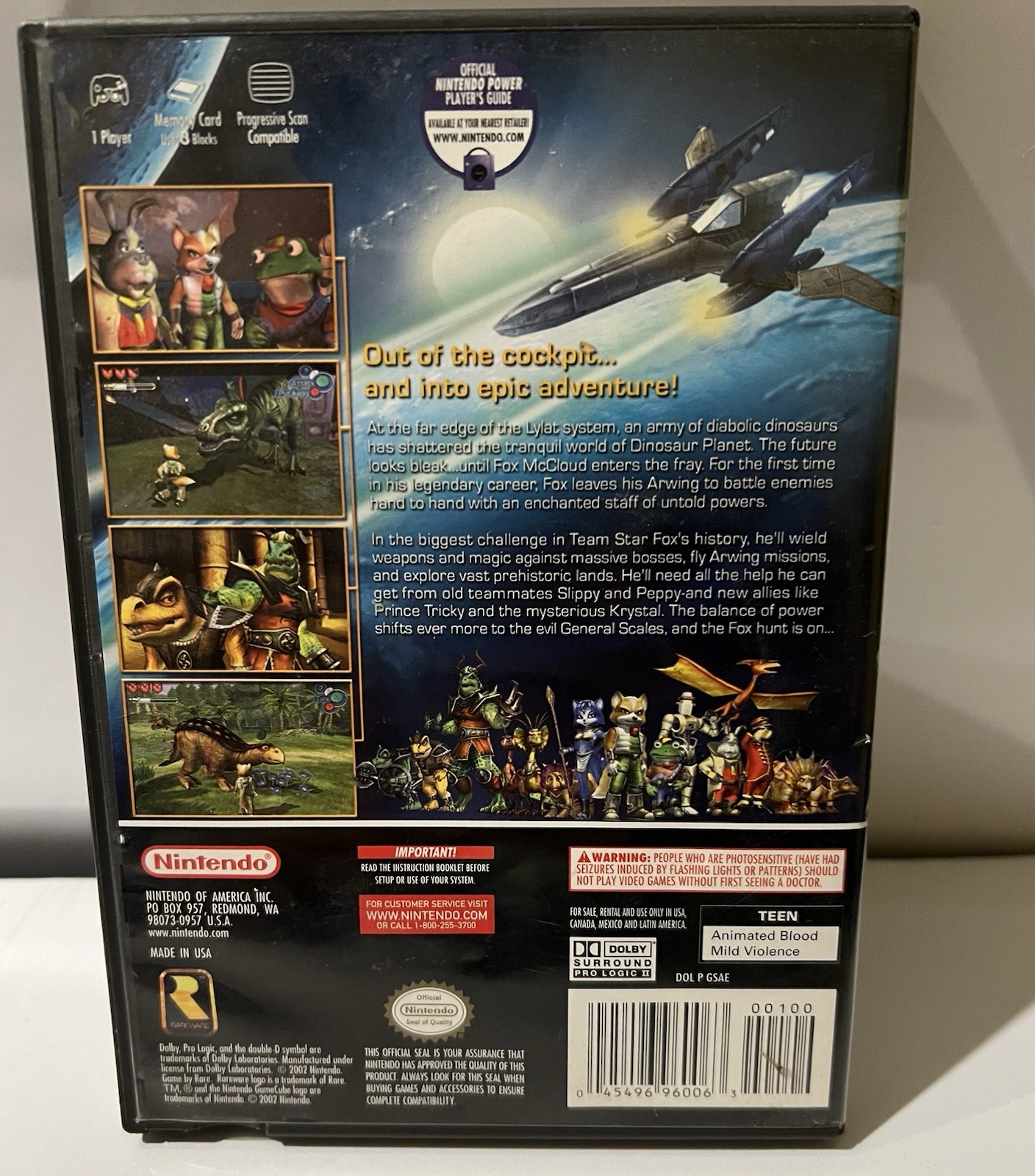 Star Fox Adventures GameCube Complete w/ Manual Black Label