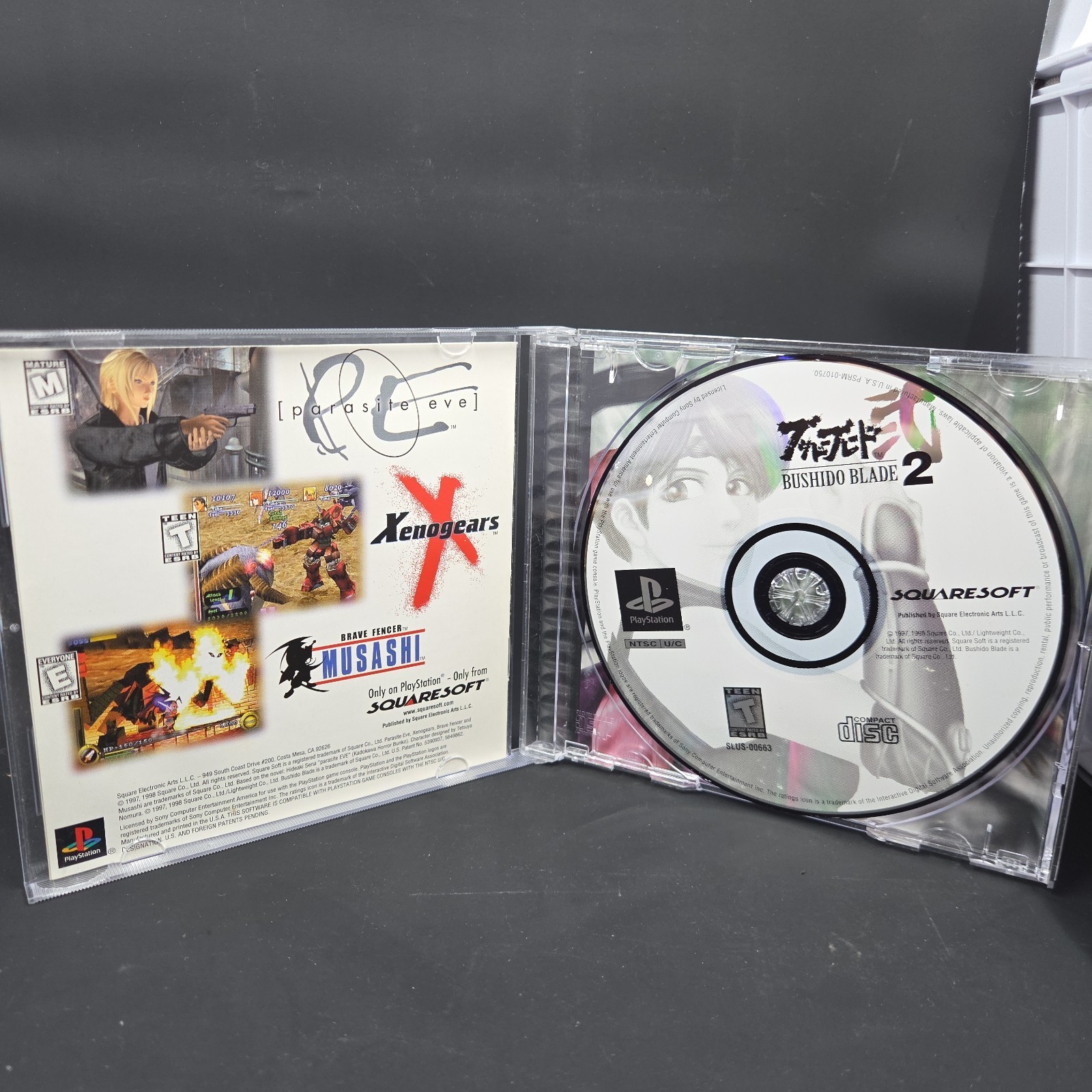 Bushido Blade 2 (Sony PlayStation 1, PS1, 1998) Black label CIB Complete