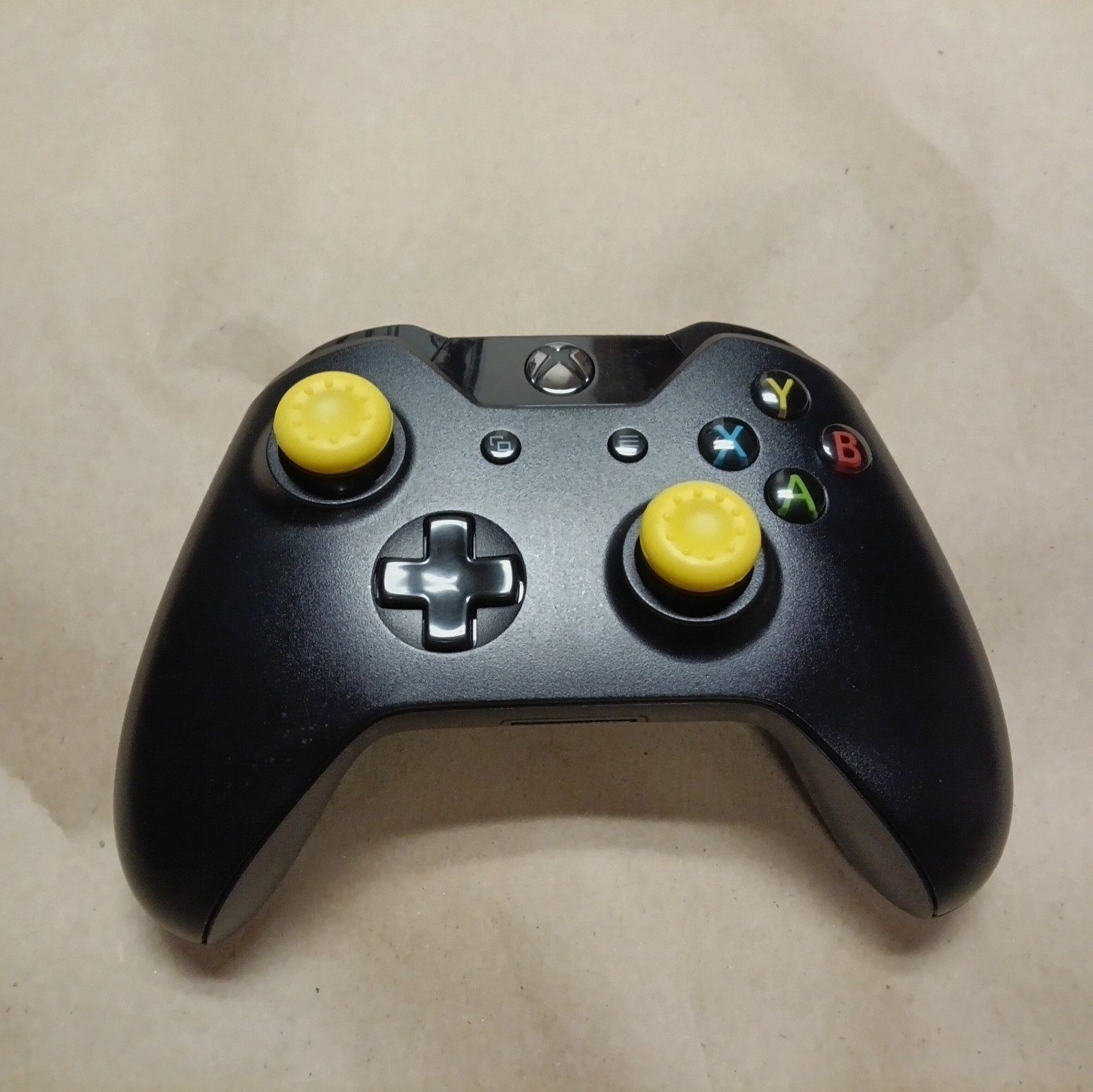 Xbox One Wireless Controller 1537 (Black with Yellow) Cleaned Tested And Working