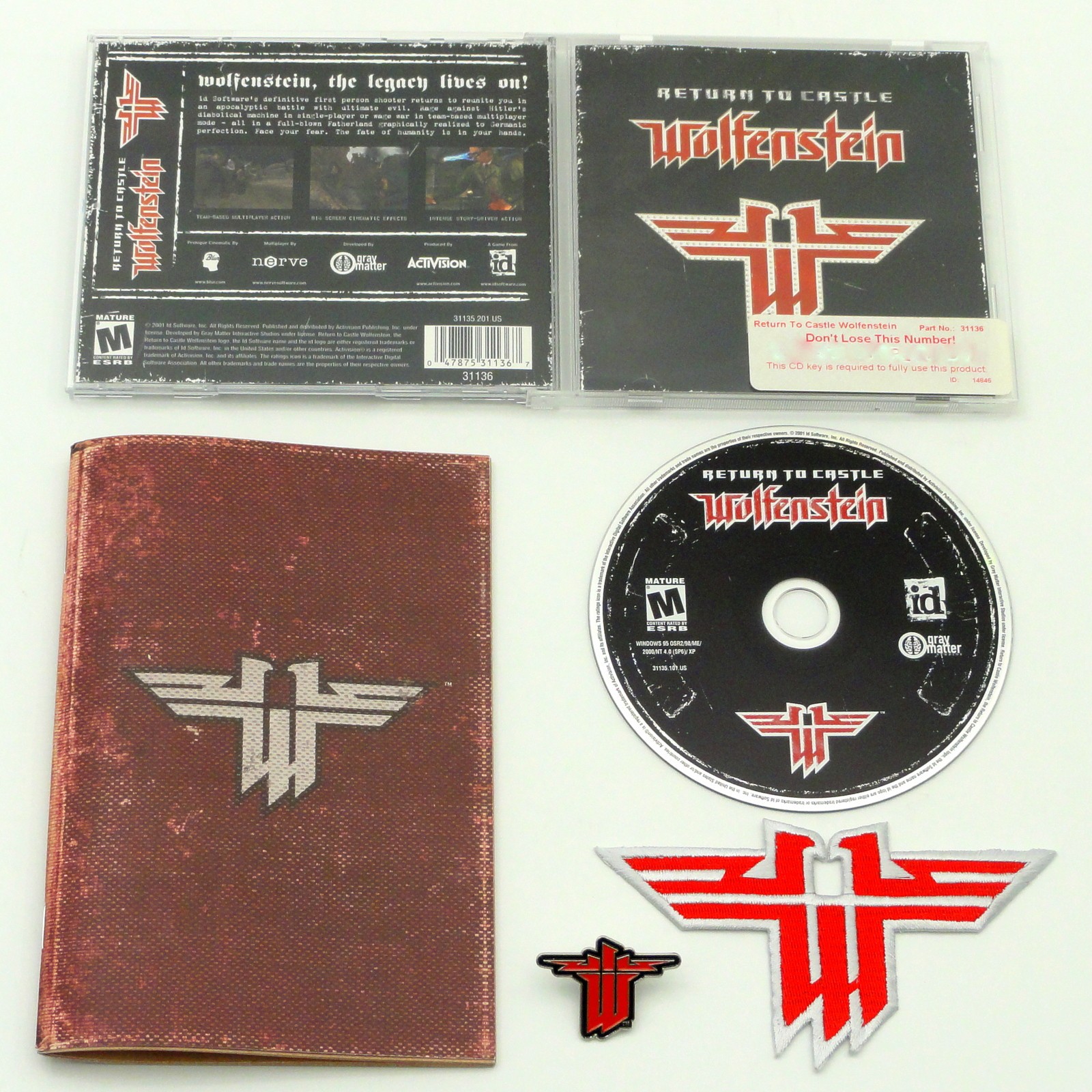 Return to Castle Wolfenstein: PC Limited Edition Metal Tin Big Box Vintage 2001