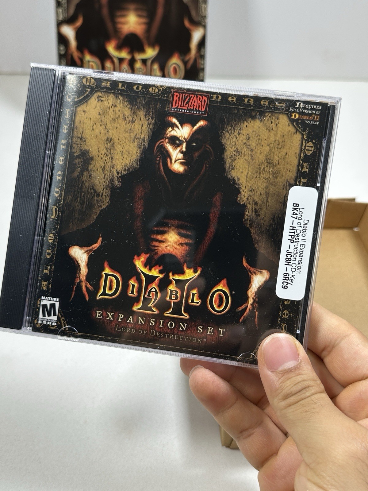 Diablo 2 and Lord of Destruction Expansion Box PC ROM Video Games Complete