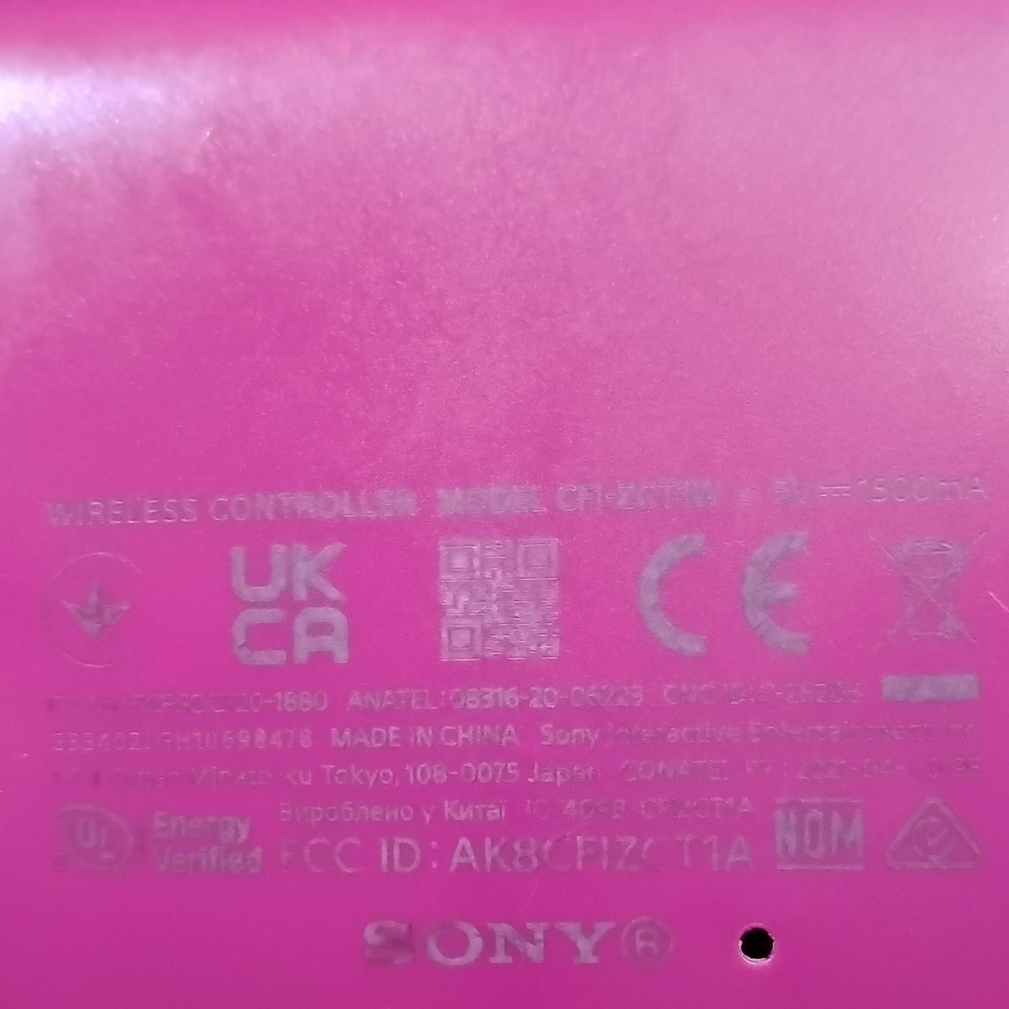 Sony DualSense PS5 Wireless Controller Red/Black USB-C CFI-ZCT1W