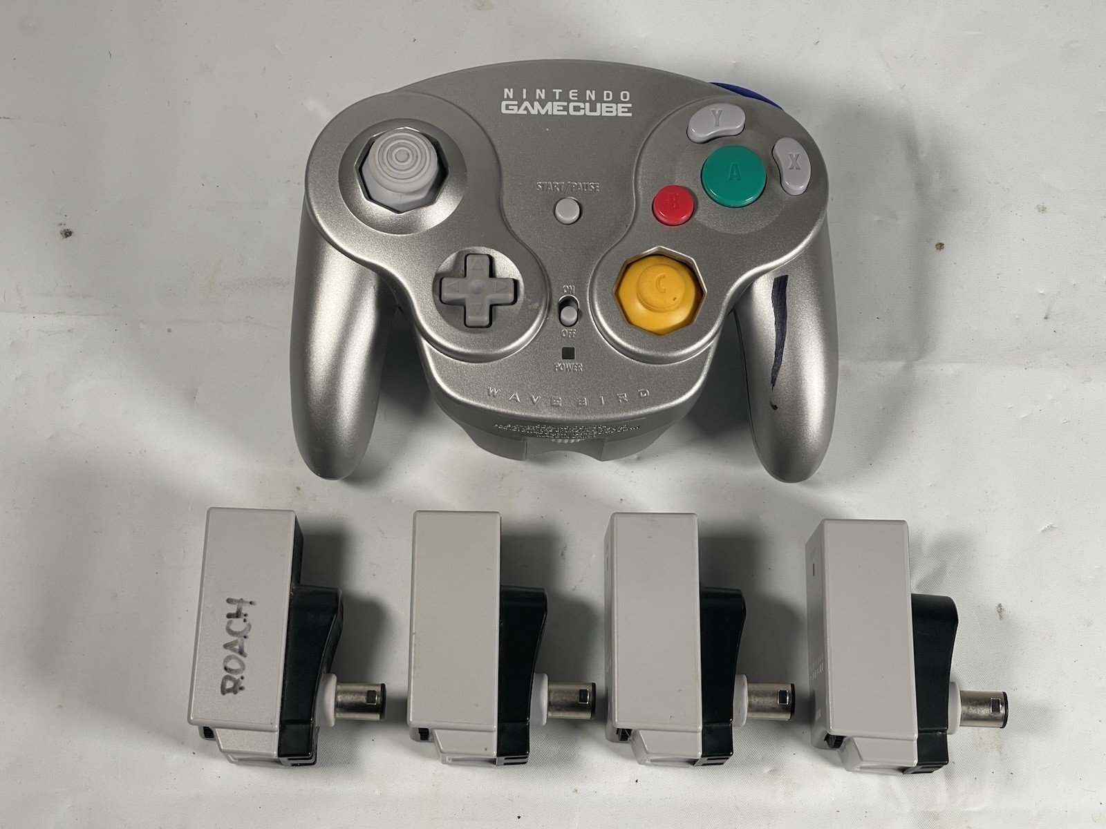 GameCube Wavebird Controller W/ RECEIVER For Parts Or Repair