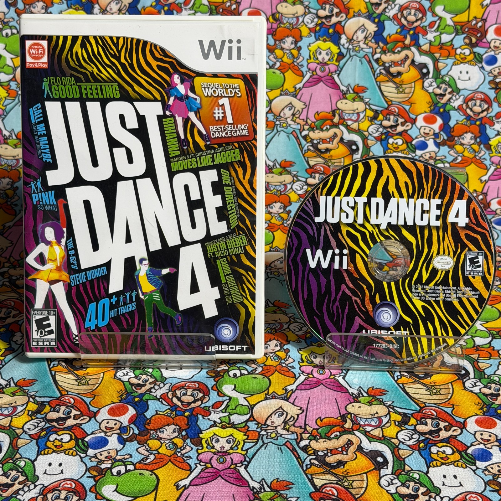 Wii – Just Dance 4 Authentic Nintendo Game Tested – Warranty – Free Shipping