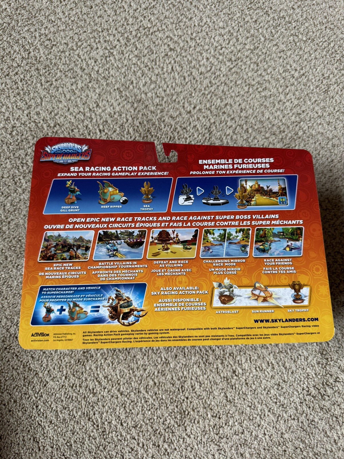 Skylanders Supercharger Sea Racing Action Pack Gill Grunt Sea Trophy Reef Ripper