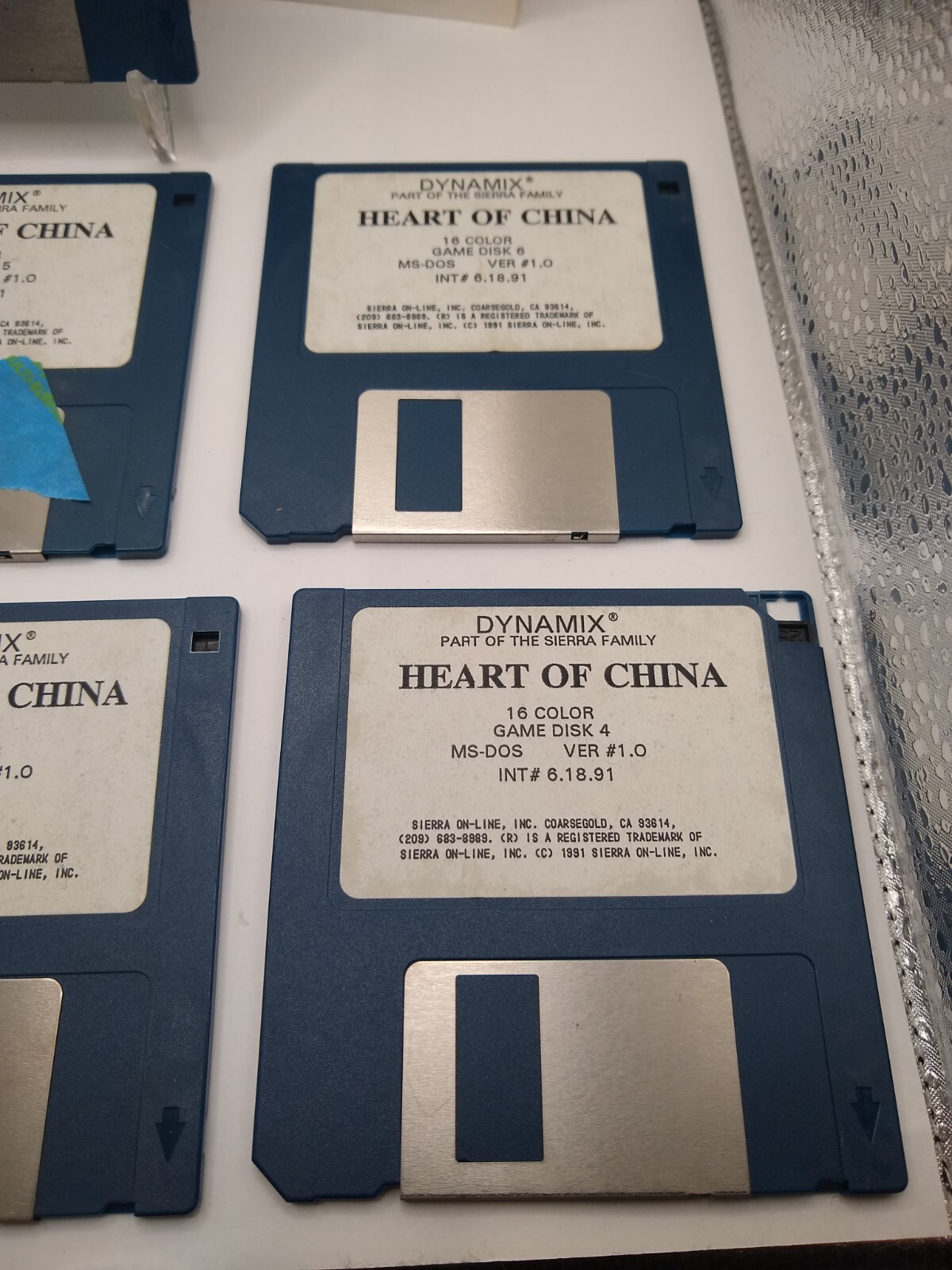 HEART OF CHINA GAME PC MS-DOS COMPUTER 3.5″ INCH FLOPPY DISK(S) TESTED See Desc!