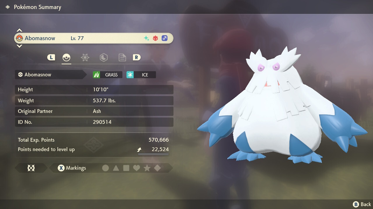 💚Shiny Abomasnow ✨Pokémon Legends: Arceus 💙10 Effort 6EV 🟢 Alpha? Ask!