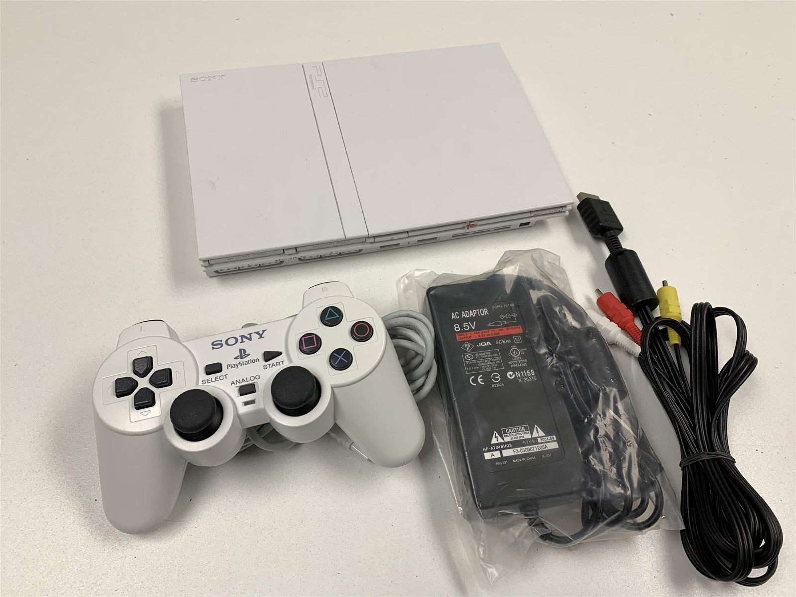 Sony PlayStation 2 PS2 Slim Console Bundle with 1 Sony Controller White