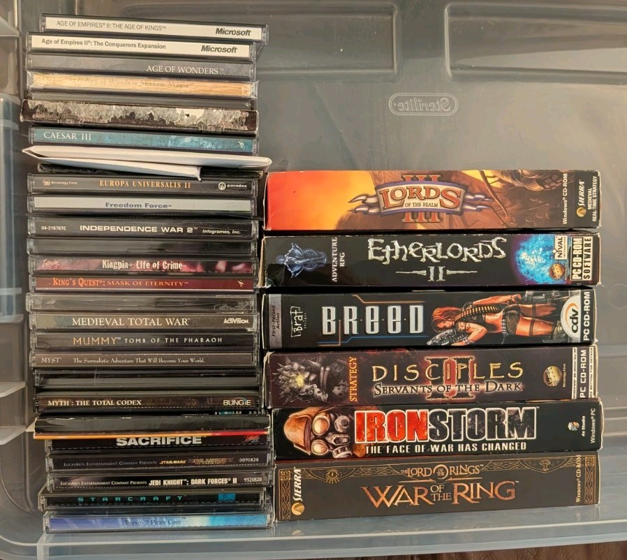Starting PC Collector lot – 39 games w Many PC Classics in Excellent Condition