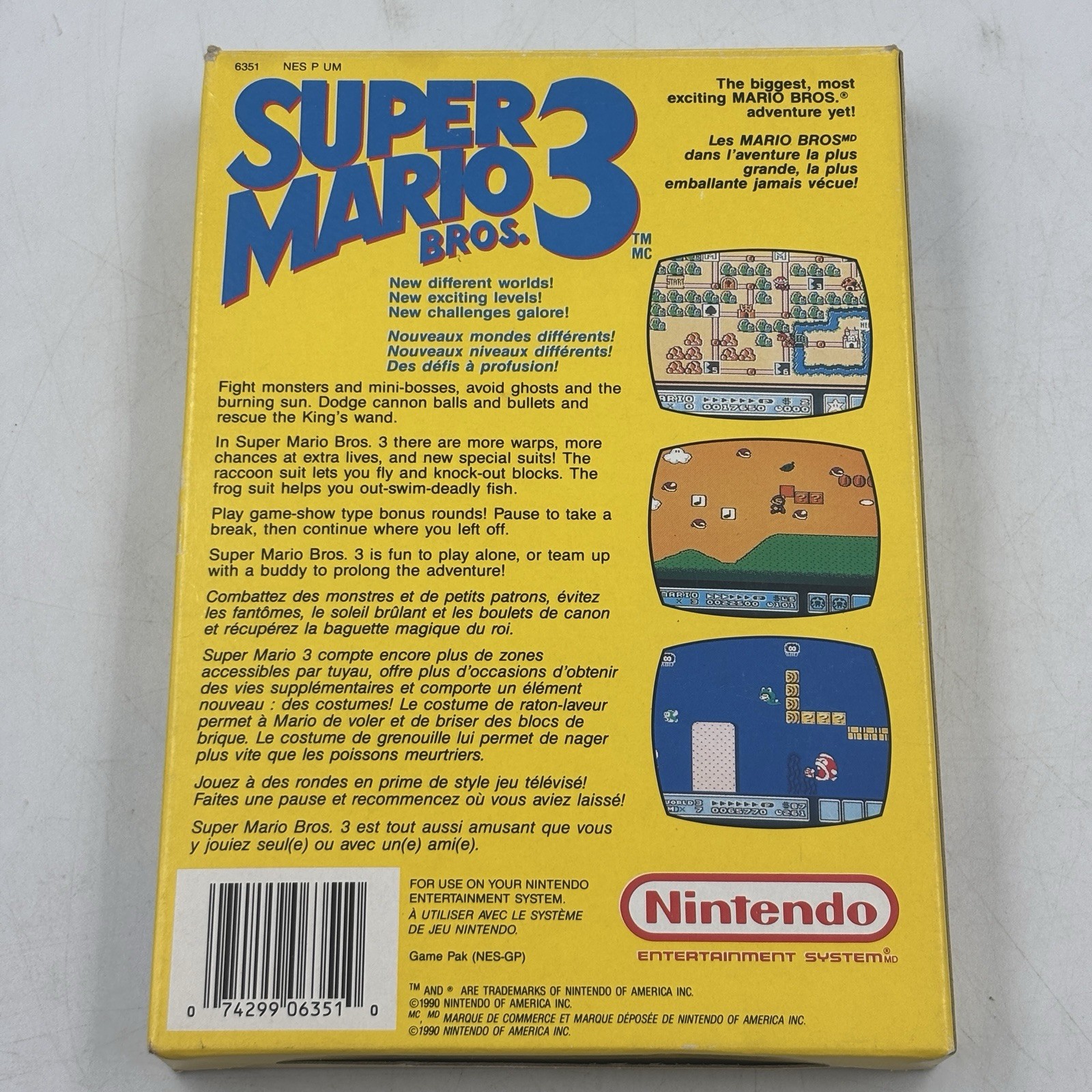 Super Mario Bros 3 RARE Canadian Version Oval Seal Nintendo NES CIB Near Mint