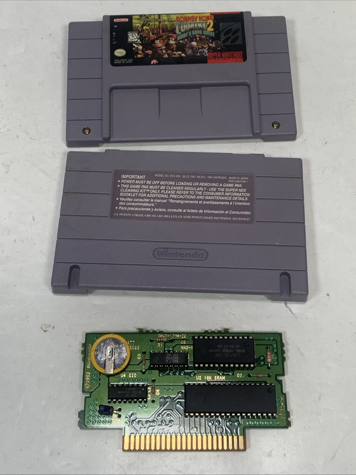 Super Nintendo DONKEY KONG COUNTRY 2 SNES NTSC-U/C 1995 CIB Manual + Inserts