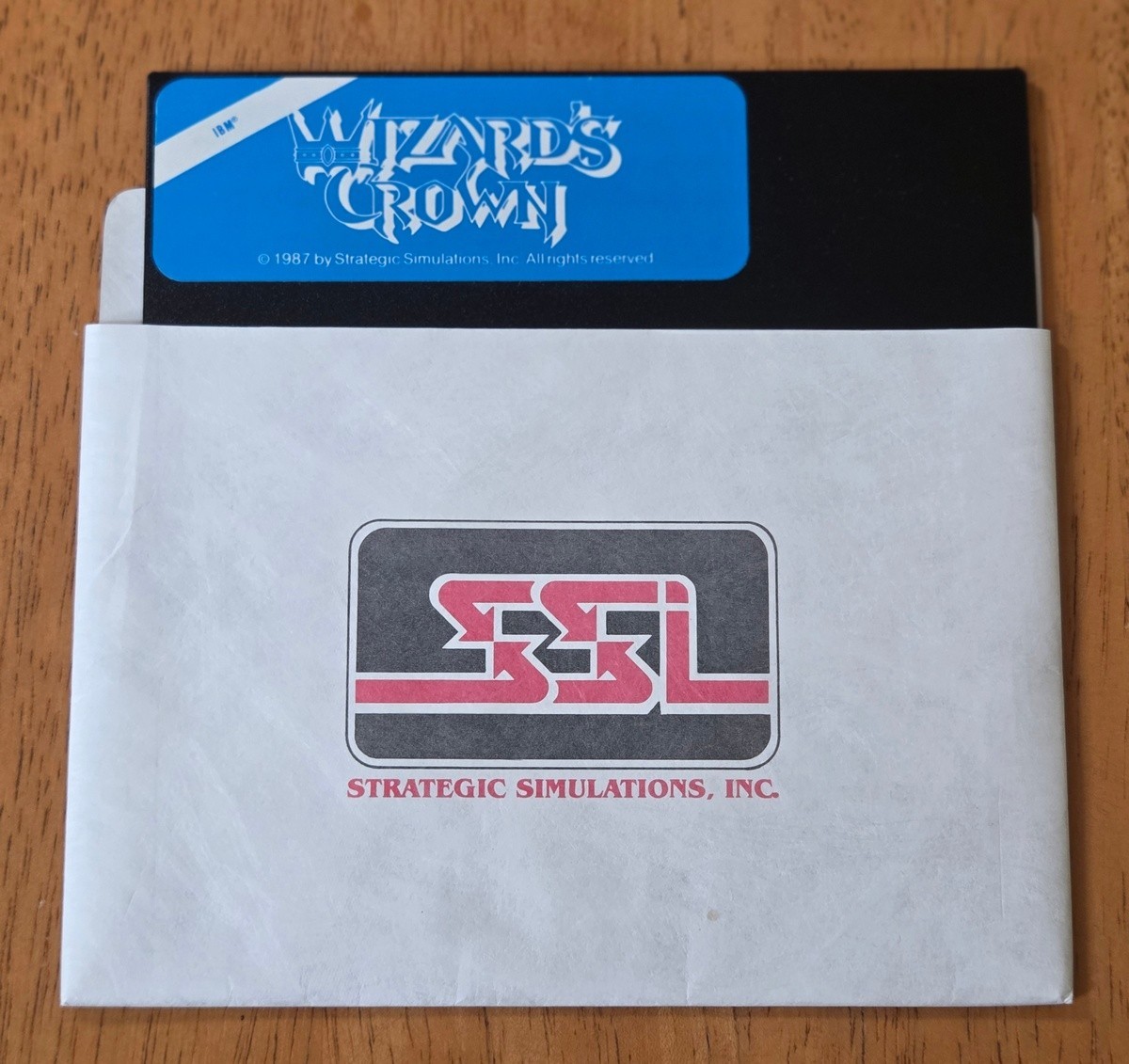 Wizard’s Crown SSI IBM PC Big Box Game 5.25″ Floppy Complete CIB 1987 RPG