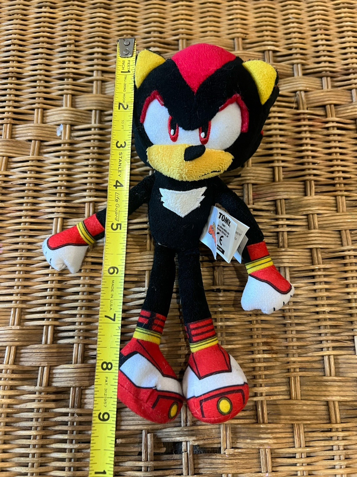 Sonic Boom Shadow the Hedgehog Plush Toy Tomy VERY RARE