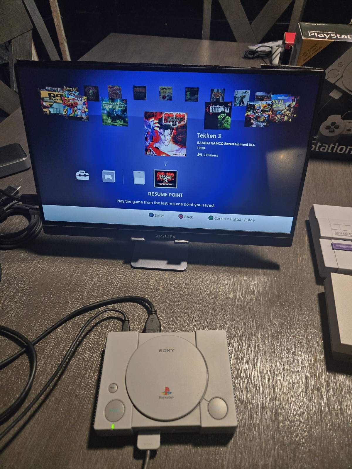 Mini Console Lot. Classic Nintendo NES,SNES, And Playstation