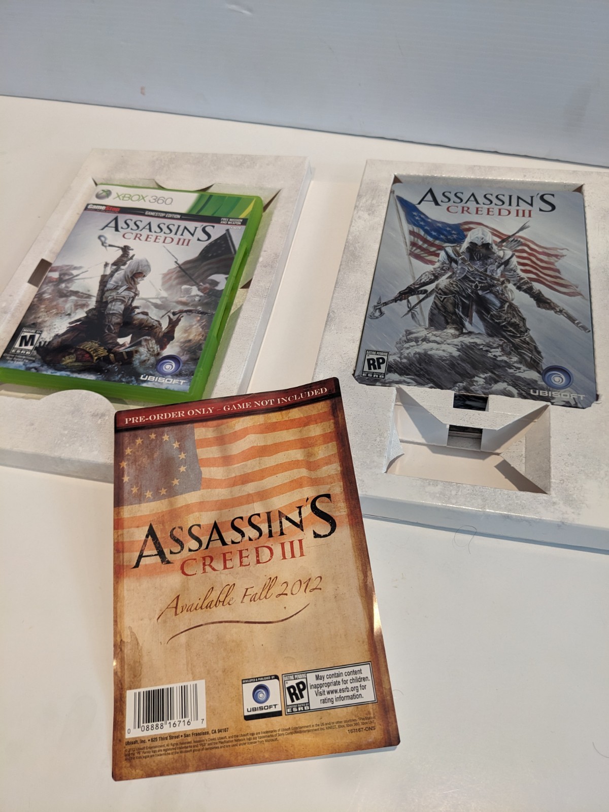 Assassin’s Creed III 3 Xbox 360 Limited Edition Box Set Game Statue Complete