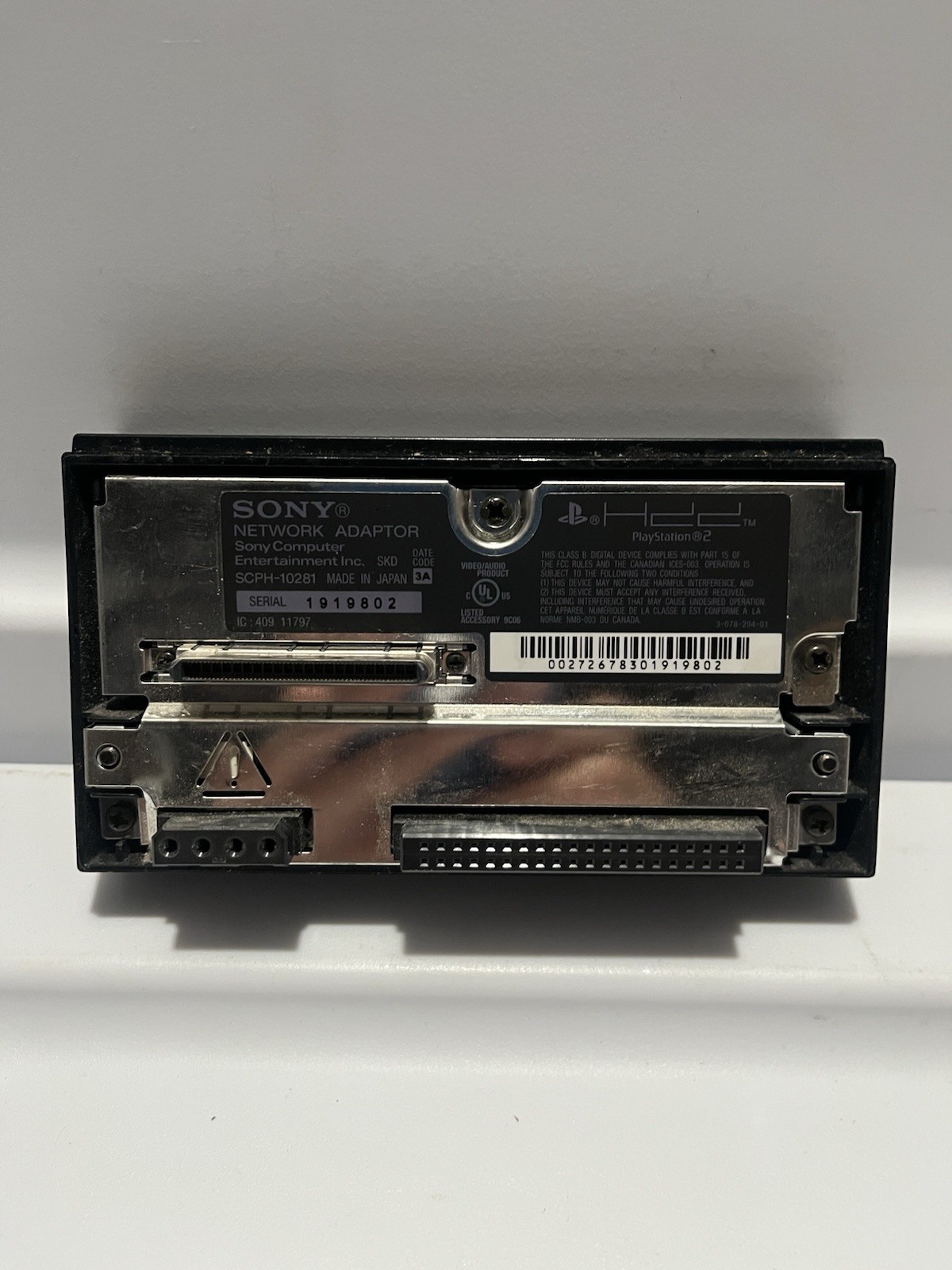 Sony PlayStation 2 PS2 Network Adapter SCPH-10281 OEM HDD LAN Adapter Tested
