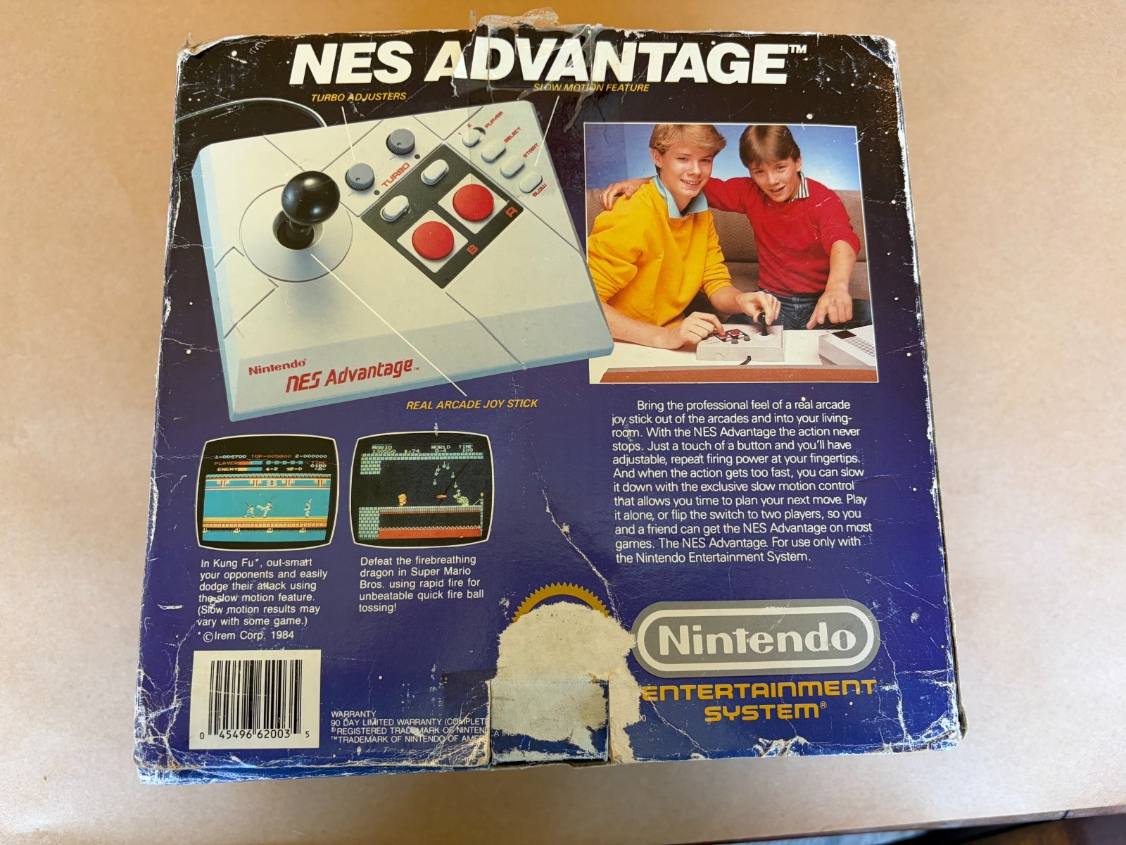 Nintendo NES Advantage Joystick Controller, Cleaned, NOT Tested, 1987