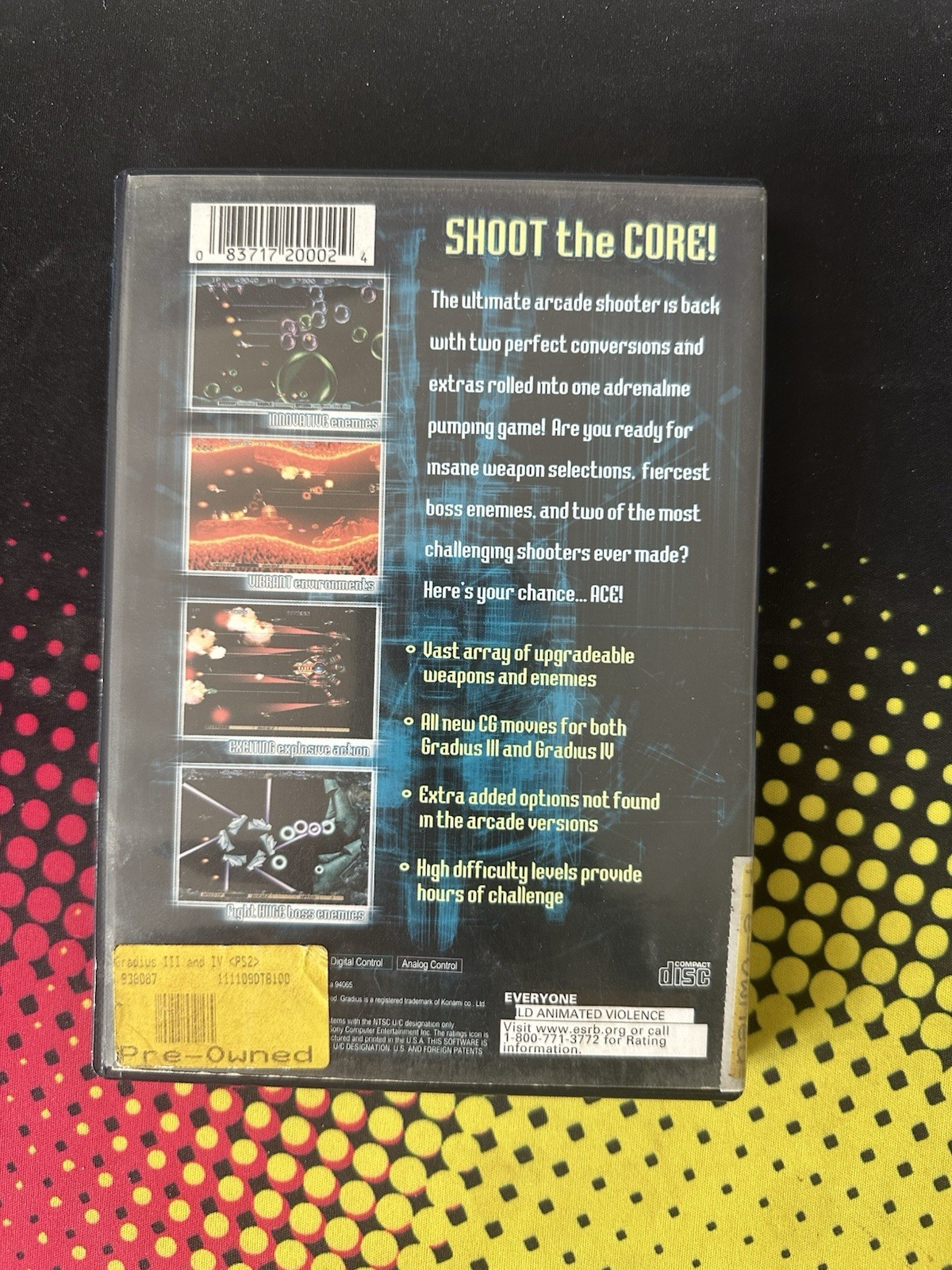 Gradius III and IV (Sony PlayStation 2, 2000) Used Good Condition With Manual