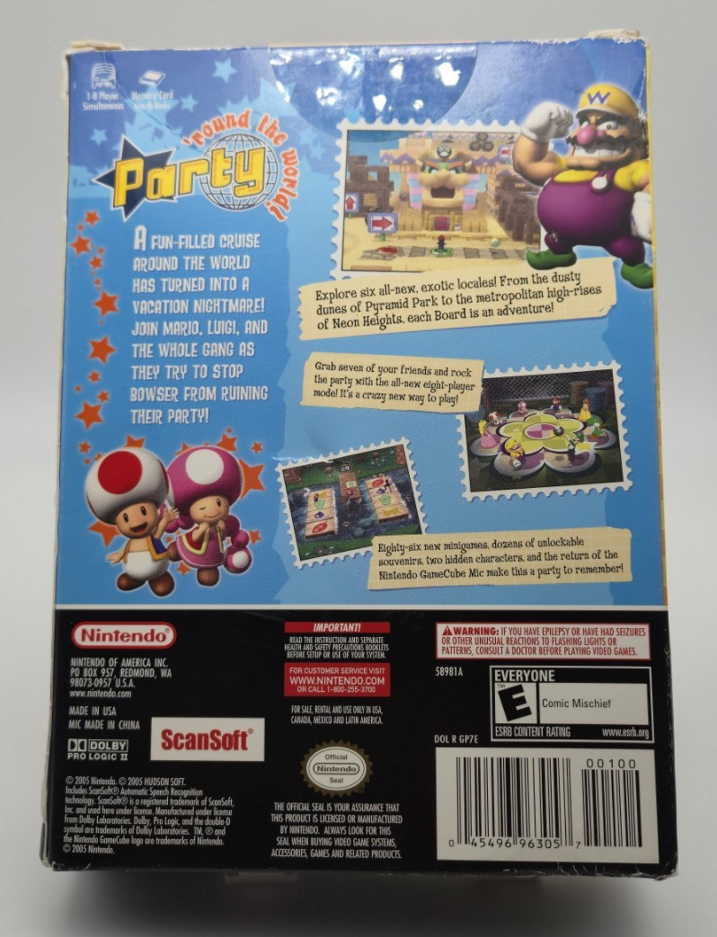 Mario Party 7 GameCube FACTORY SEALED – Bonus Microphone Included – Rare Big Box