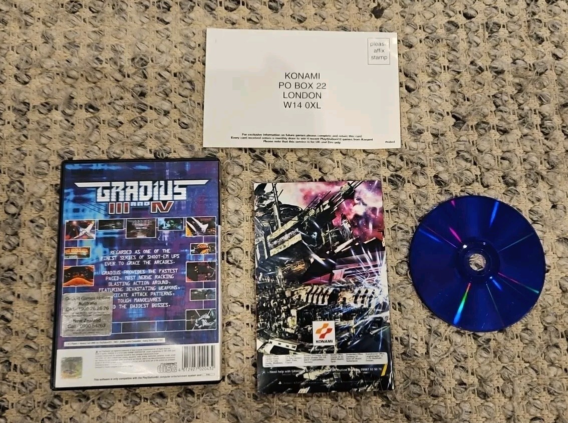 Gradius III (3) and IV (4) – Playstation 2 (PS2)