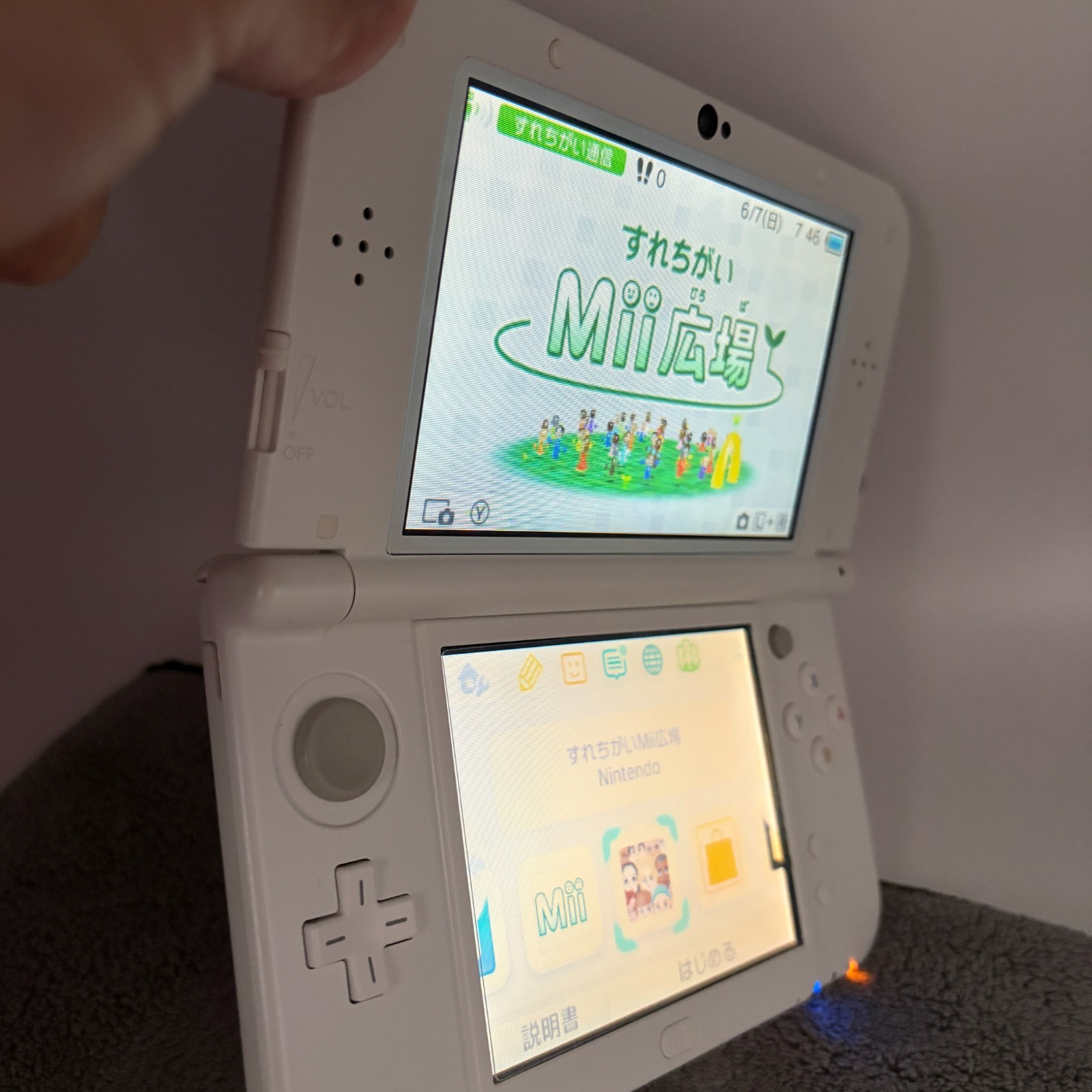 【Near Mint】TOP IPS Nintendo New 3DS LL XL Pearl White Handheld Game Console