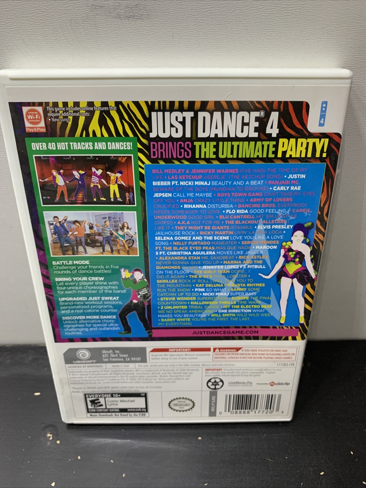 Just Dance 4 (Nintendo Wii, 2012)