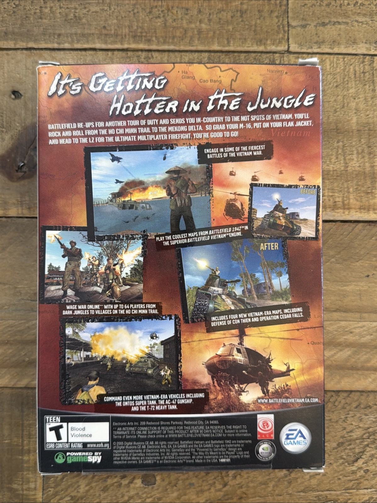 Battlefield Vietnam Redux Video Game PC 2005 + BONUS DISC EA Games Big Box