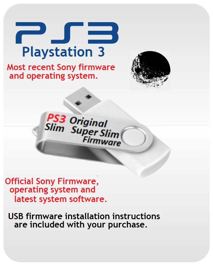 1TB PS3 Hard Drive USB Firmware Installation Drive Replacement Upgrade for PS3