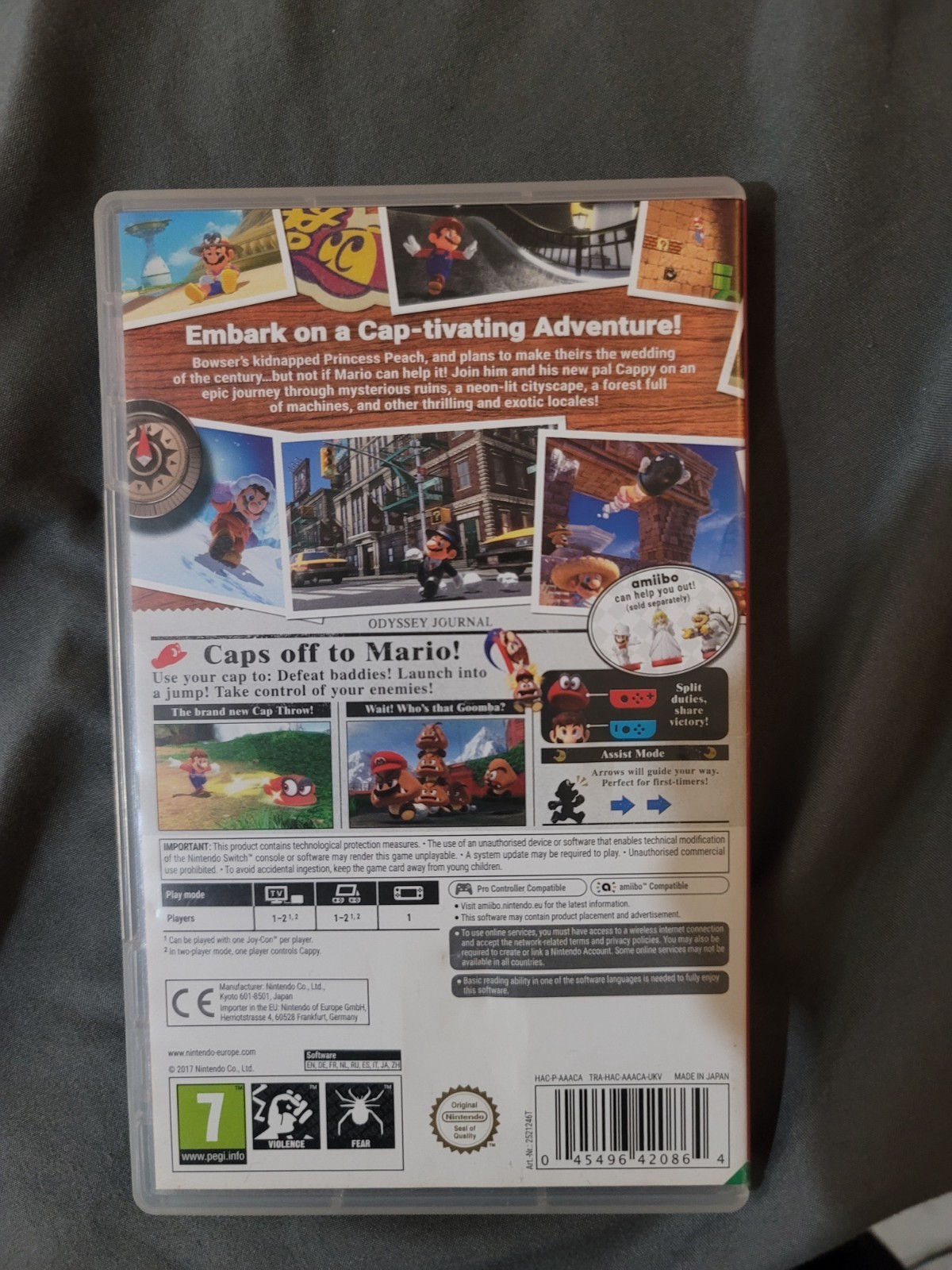 Super Mario Odyssey for the Nintendo Switch