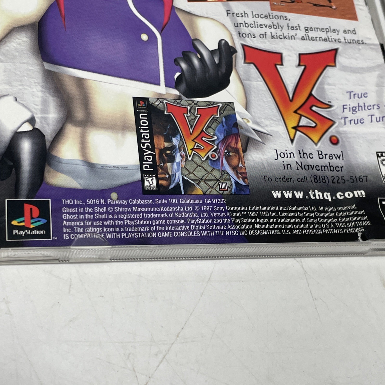 PlayStation Ghost in the Shell ps1 1997 Sony CD THQ Very Good