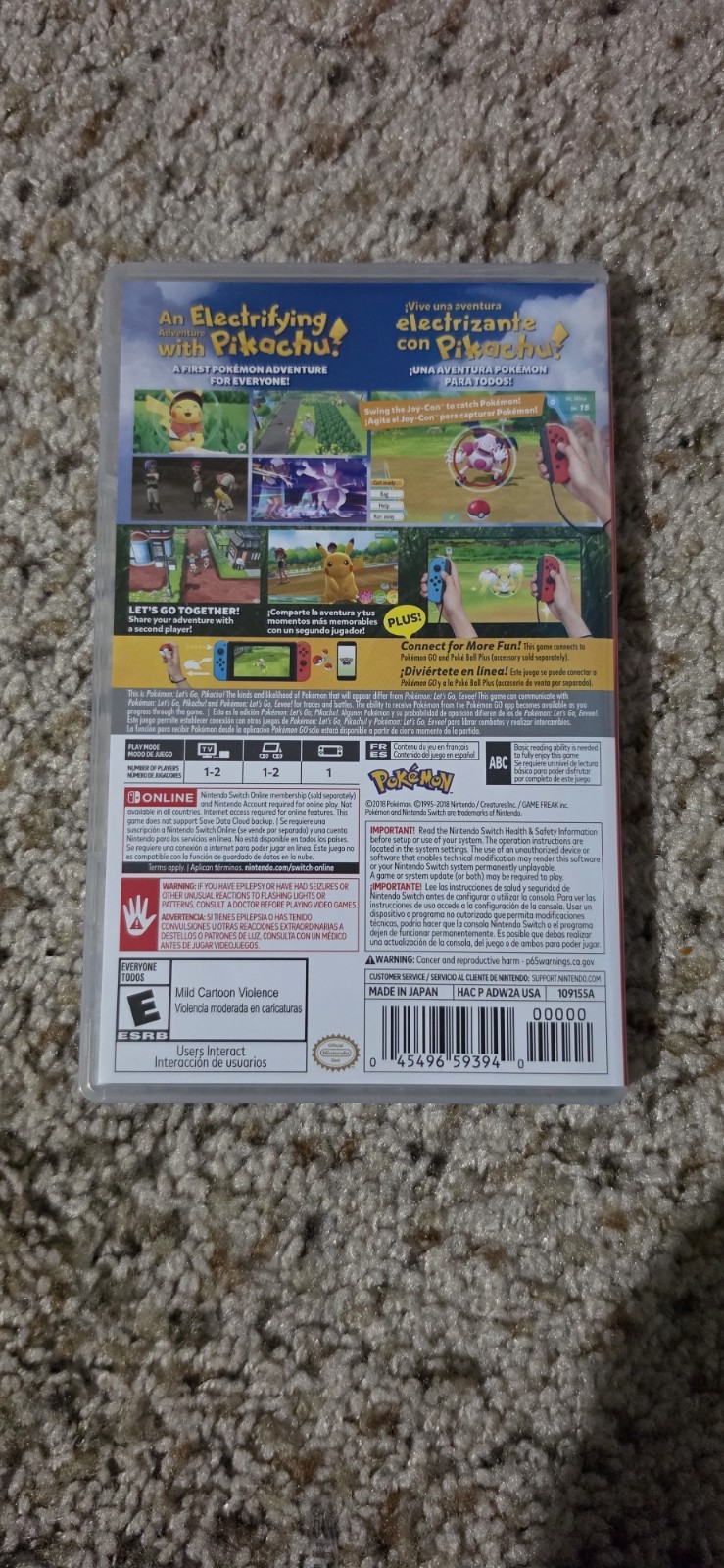 Nintendo Switch Pokémon Let’s Go, Pikachu! E-Everyone Pokémon Series NTSC-U/C