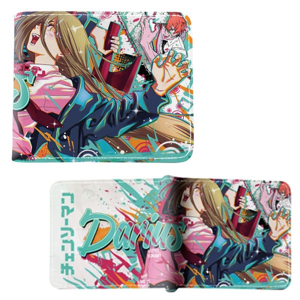 Chainsaw Man Bi-Fold Wallet – COLOR MANGA POWER New (Pawa Anime 4×5″ Billfold)