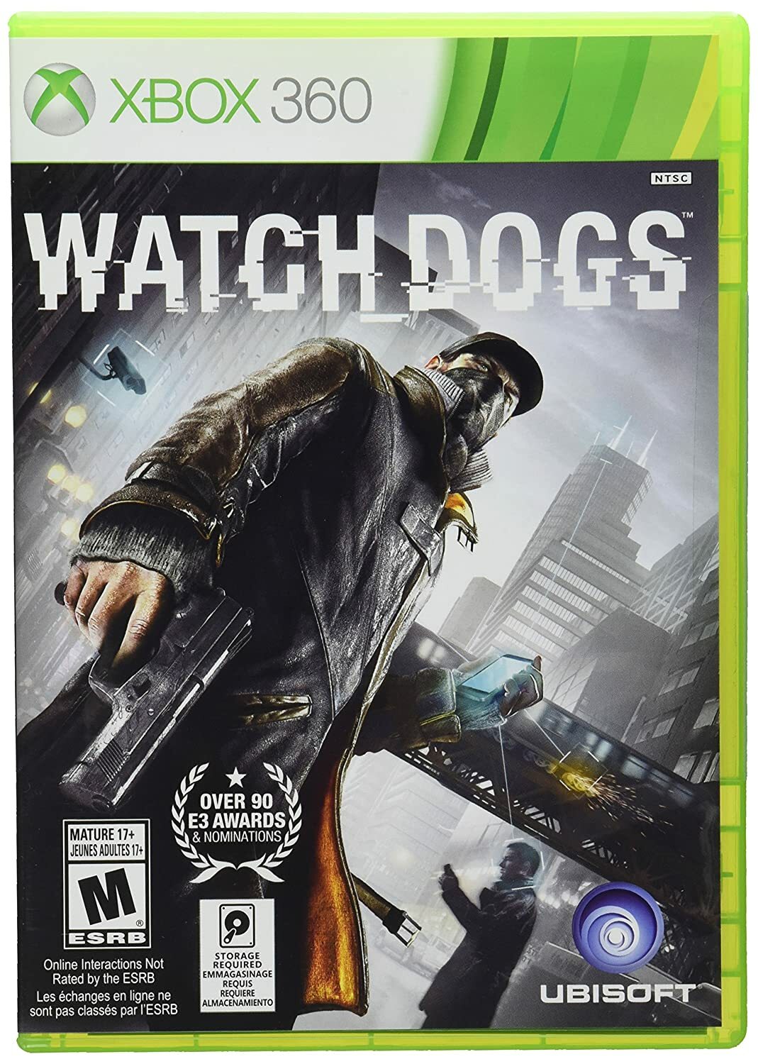 Watch Dogs Video Game for Xbox 360 Rated M 17+ Online Multiplayer Uplay Enabled