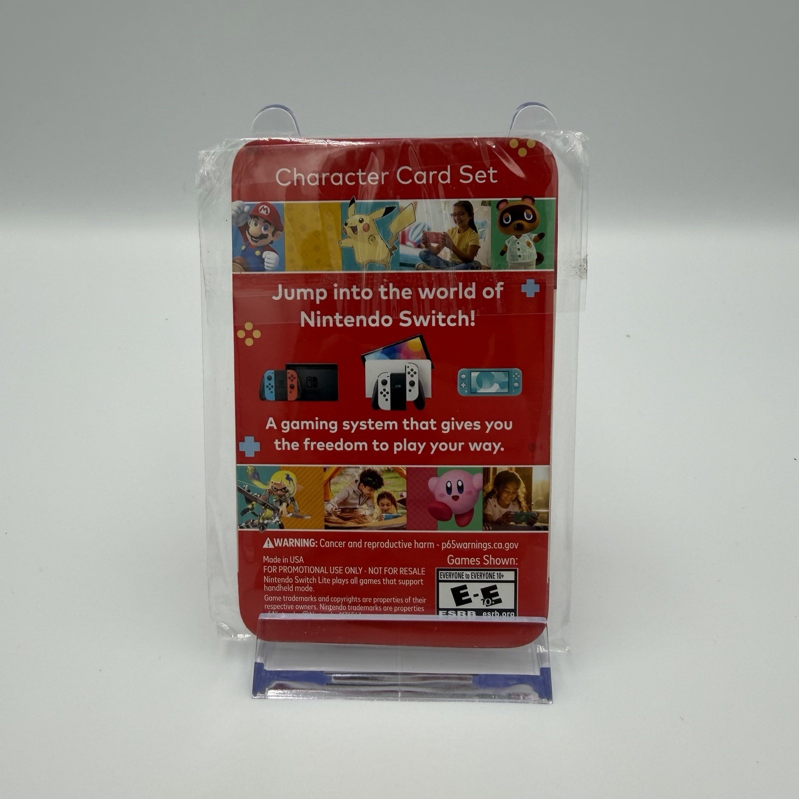 Nintendo Swith Character Card Set *NEW* Mario Pikachu Kirby Bowser