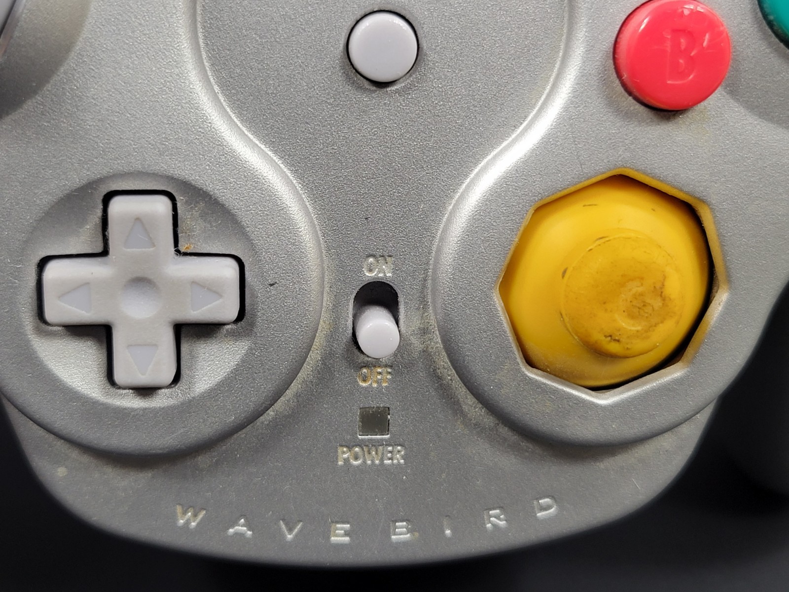 Nintendo Gamecube DOL-004 Wavebird Controller Platinum No Reciever For Parts