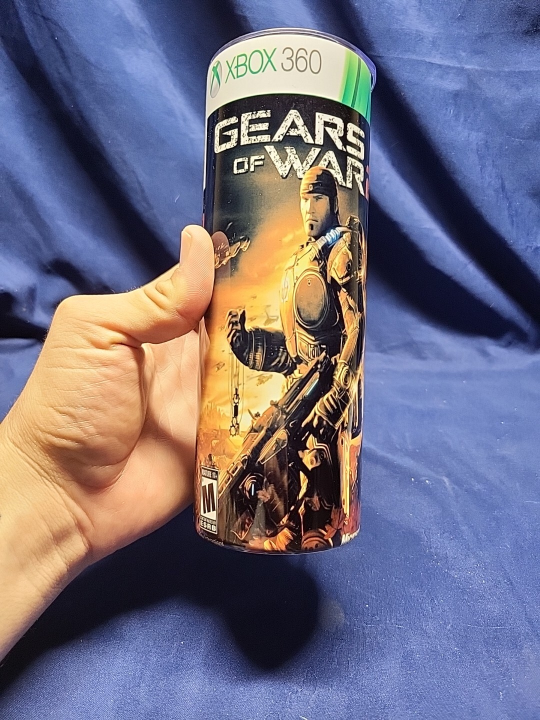 Gears of War 2 (Microsoft Xbox 360, 2008) Artwork 20oz Sublimation Tumbler