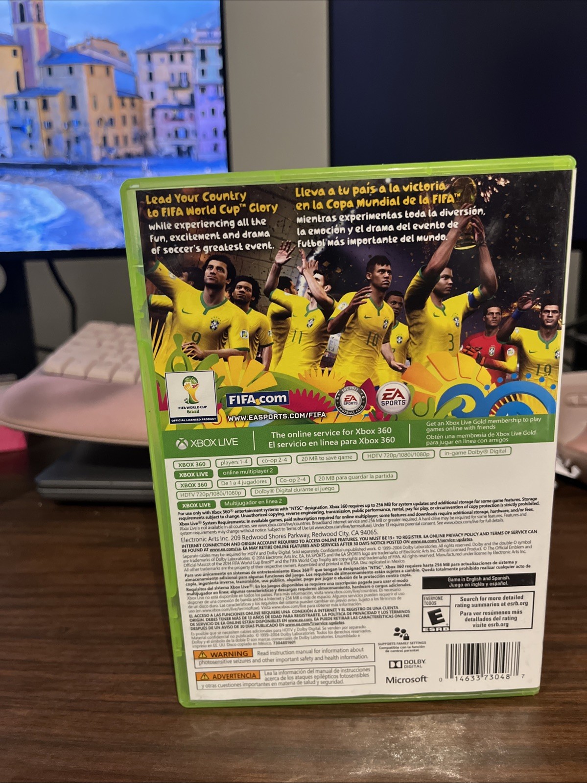 2014 FIFA World Cup Brazil Microsoft Xbox 360 2014 with case tested working