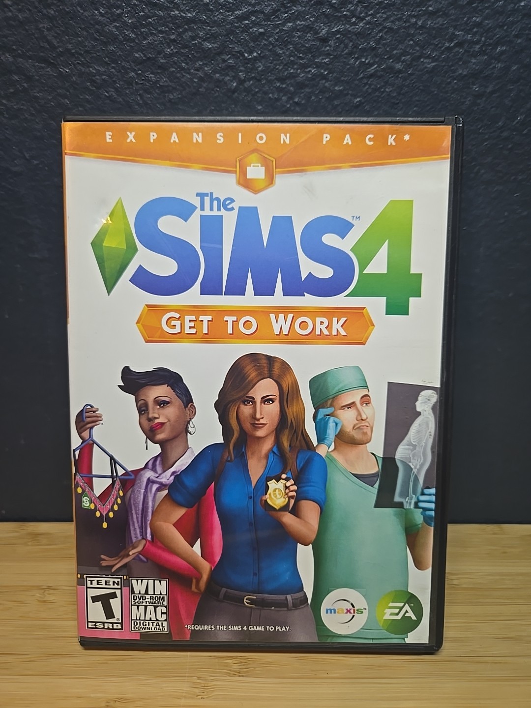 The Sims 4 Get To Work Expansion pack. Windows & Mac DVD-Rom