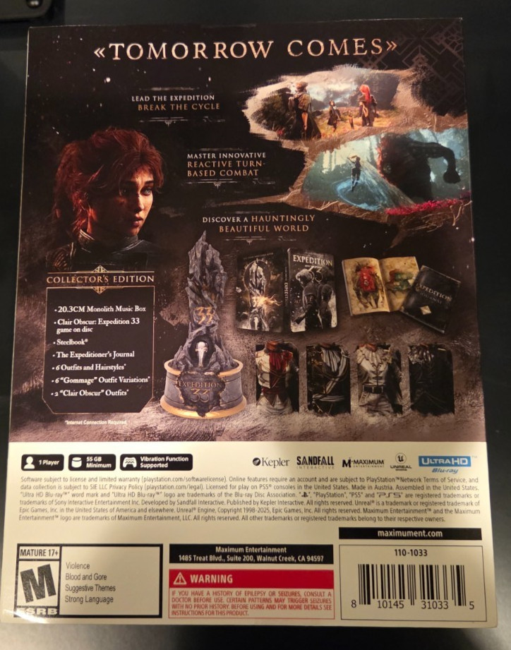 NEW Clair Obscur Expedition 33 Gamestop Exclusive Collector’s Edition, PS5