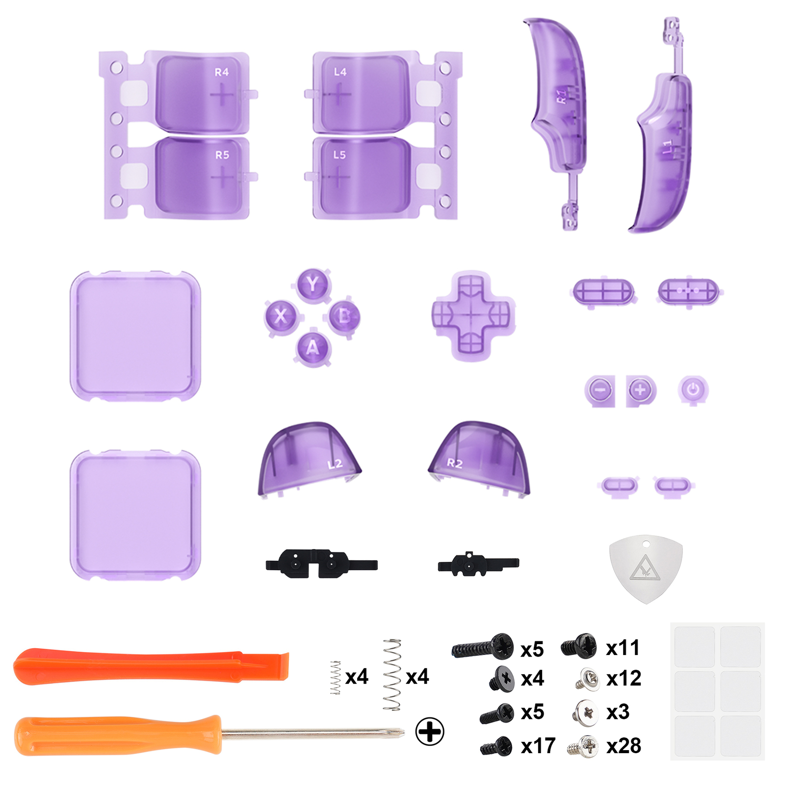 Full Set Buttons ABXY Dpad Trackpad Bumpers Triggers For Steam Deck Multi-color