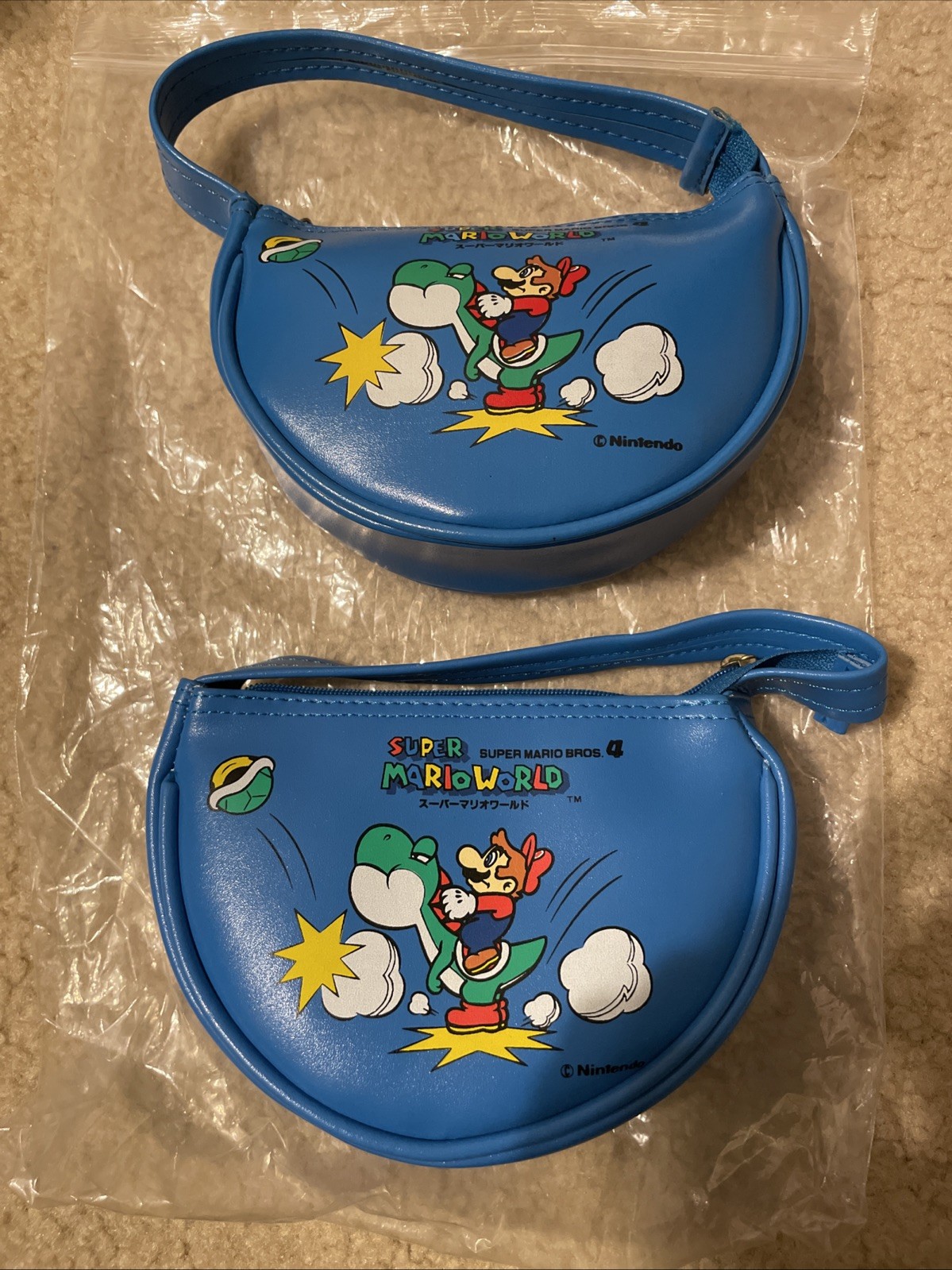 Vintage 90’s Nintendo Super Mario Bros 4 World Yoshi Purse Bag Jaleco – Used