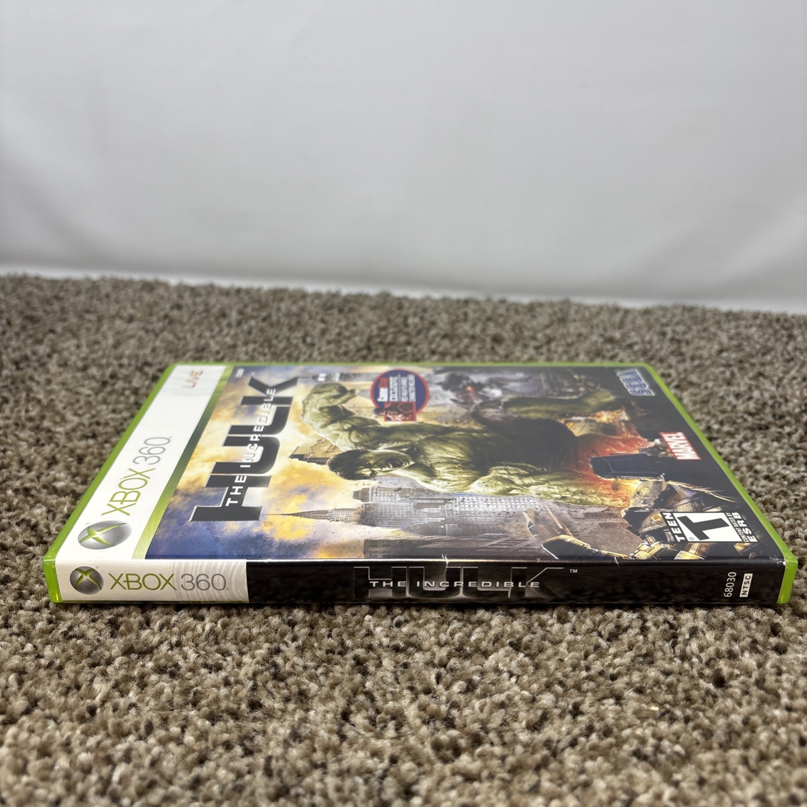 The Incredible Hulk GameStop Exclusive Xbox 360 Complete Red Hulk Tested & Works