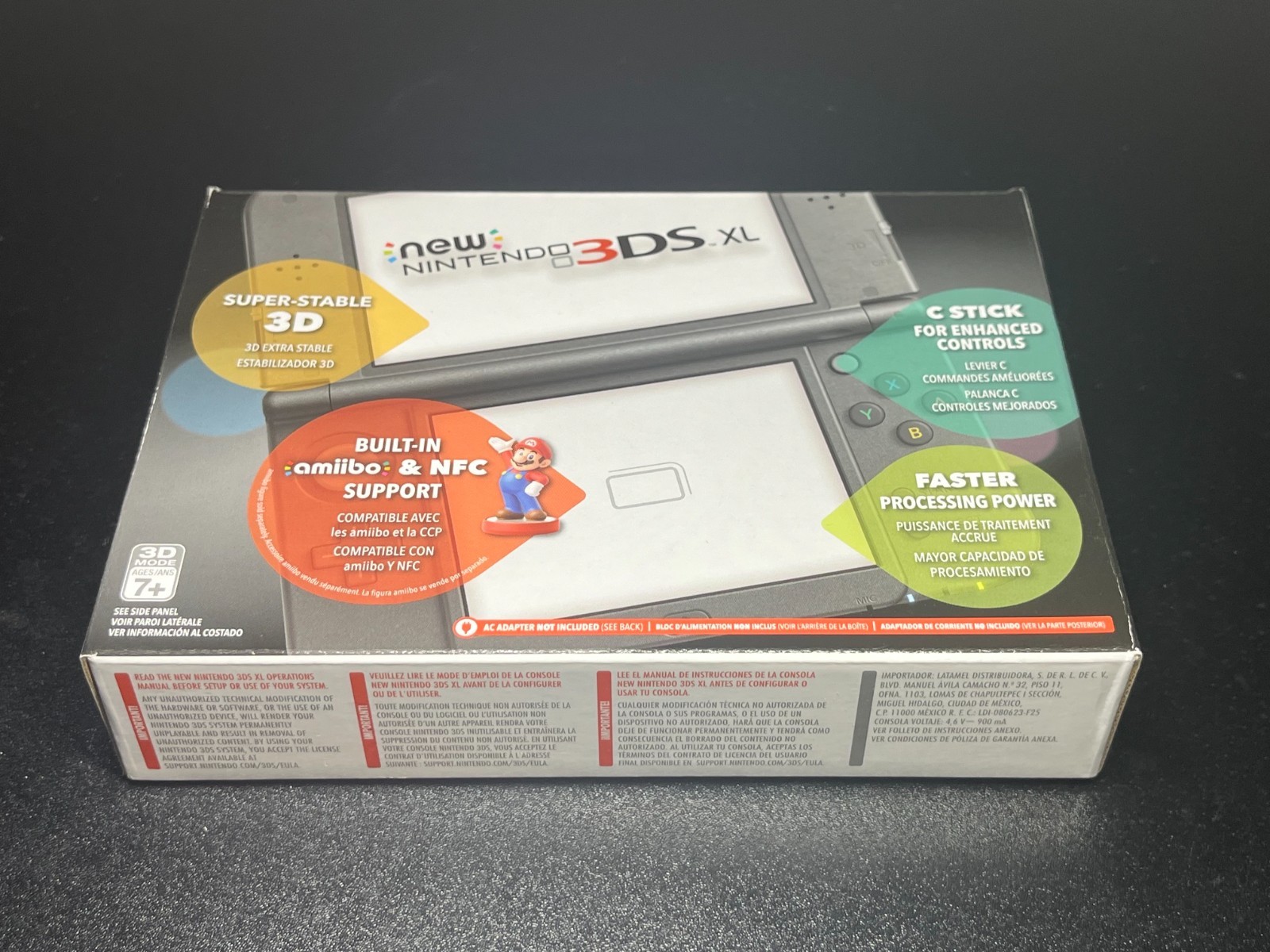 New Nintendo 3DS XL Black Handheld Game Console New in Box 🔥RARE🔥A23
