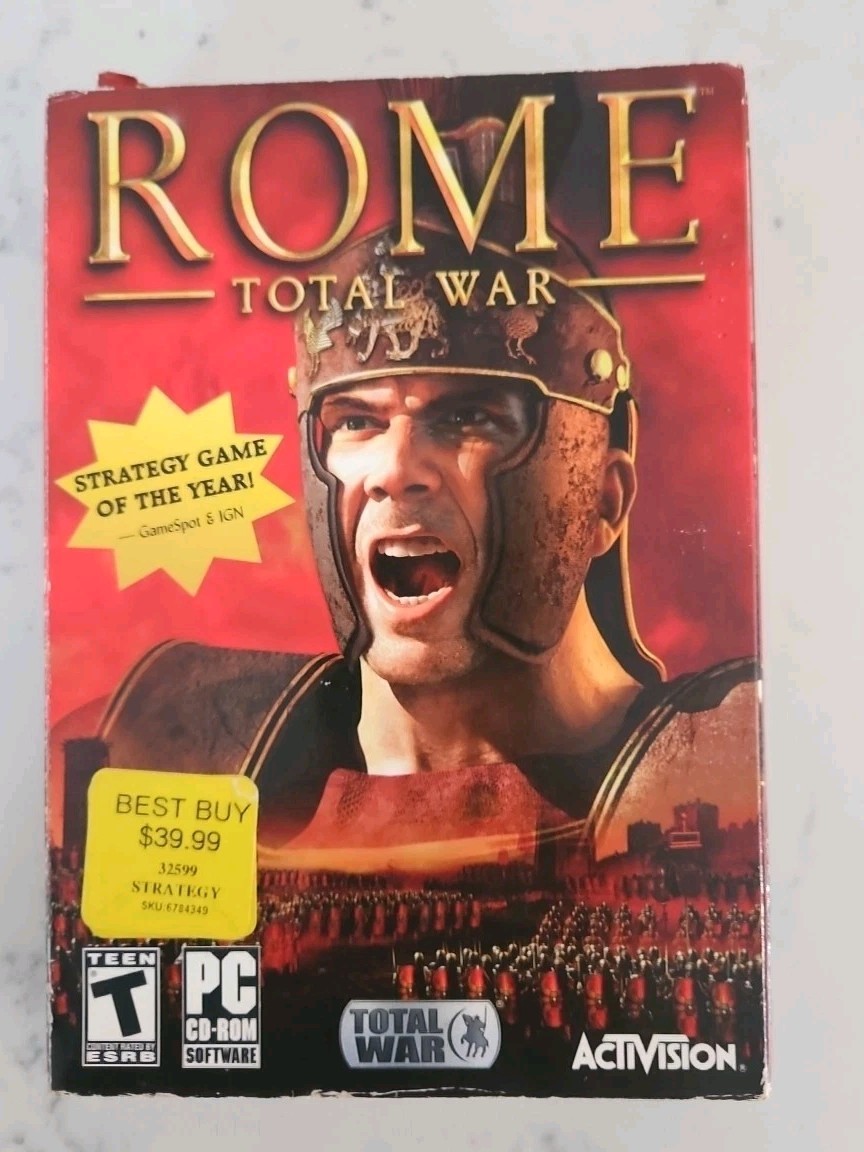 Rome: Total War & Barbarian Invasion Manual And Map included.