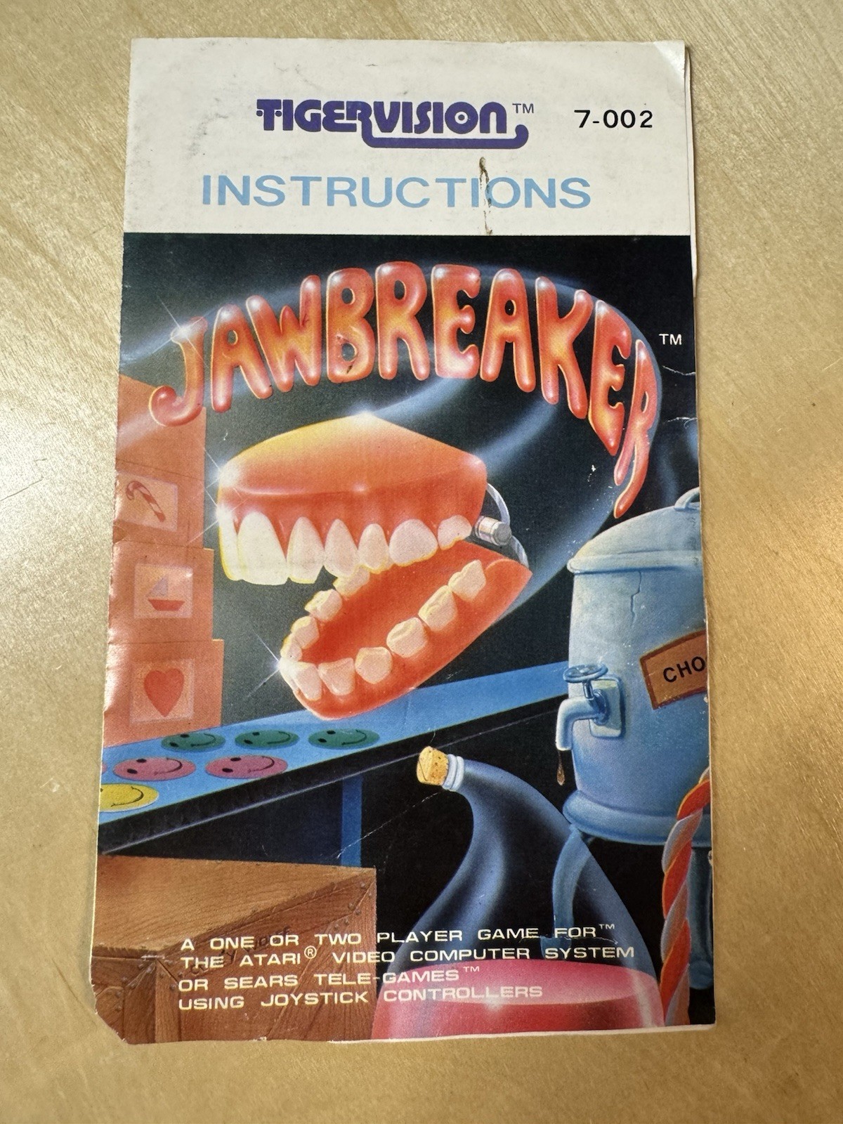 Jawbreaker – (Atari 2600, 1982) Instruction Booklet Manual