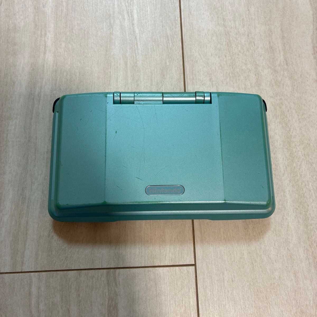 Original Nintendo DS Turquoise Blue NTR-001 Junk For Parts With Game Japan