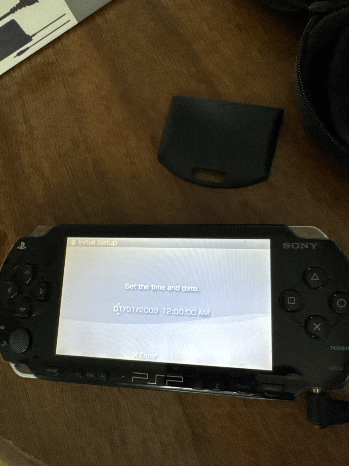 PSP 1001 Handheld Console w/ Charger Battery & Memory Stick Working Sony