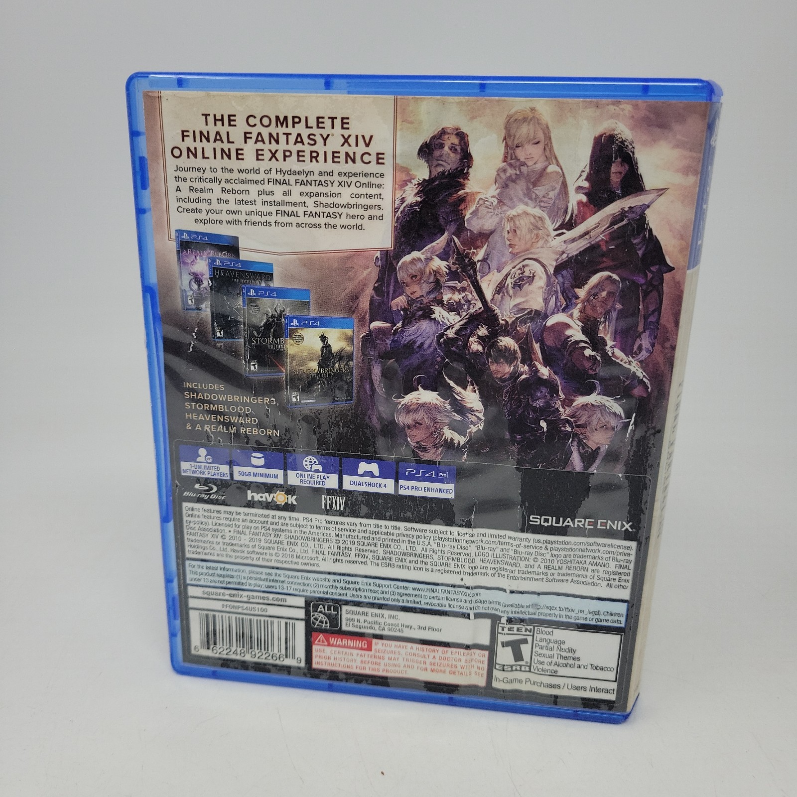 Final Fantasy XIV Online: Complete Edition Sony PS4- Water Damage