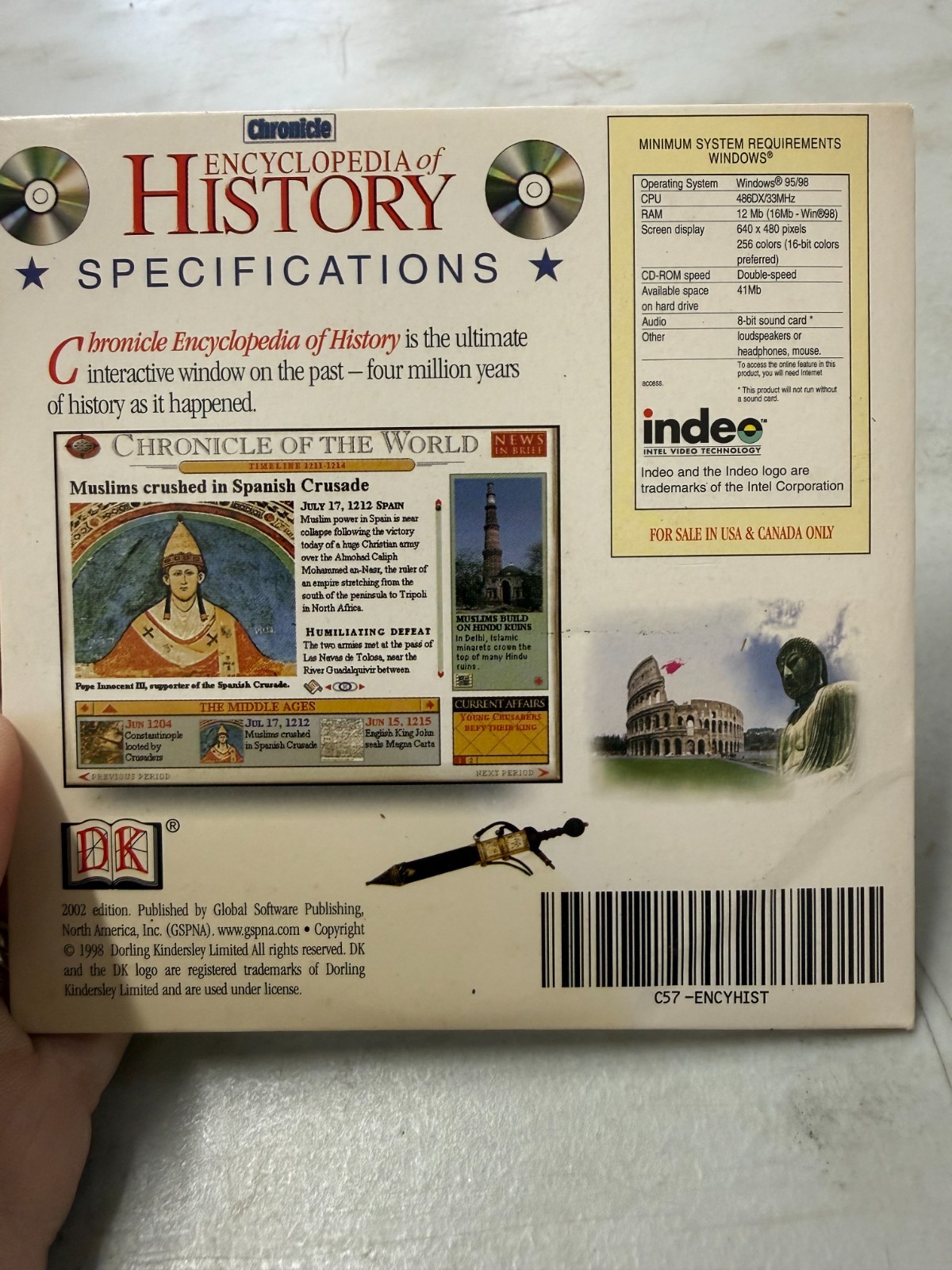 vtg Chronicle Encyclopedia of History (PC) 1997 Global Software Publishing