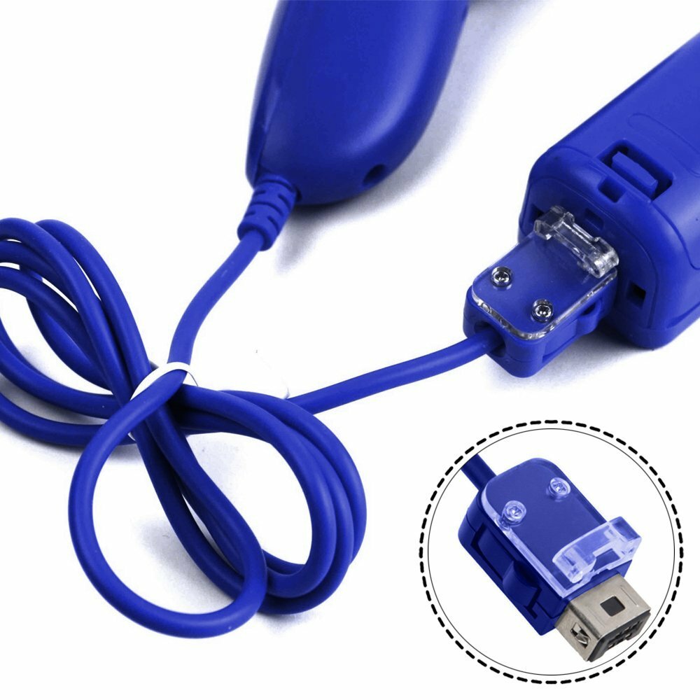 Nunchuck Wii Nunchuk Video Game Controller Remote For Wii & Wii U Console US